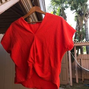 ZARA top - adorable bright orange
